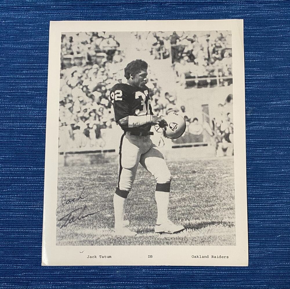 Jack Tatum Oakland Raiders Signed B/W 8x10 Auto Photo Autographed 71B